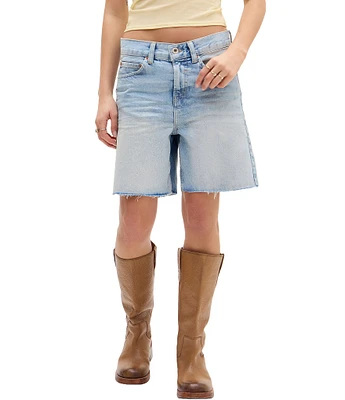 BDG Urban Outfitters Harden Mid Rise 7#double; Inseam 5-Pocket Denim Shorts