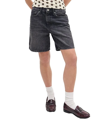 BDG Urban Outfitters Hardin Mid-Rise 7#double; Inseam Denim Shorts