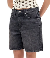 BDG Urban Outfitters Hardin Mid-Rise 7#double; Inseam Denim Shorts