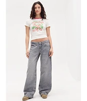 BDG Urban Outfitters Kayla Bandana Low Rise 5-Pocket Jeans