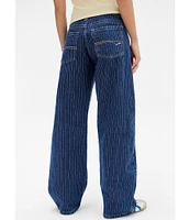 BDG Urban Outfitters Kayla Pinstripe Low Rise 5-Pocket Jeans
