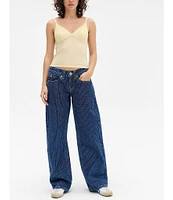 BDG Urban Outfitters Kayla Pinstripe Low Rise 5-Pocket Jeans