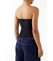 BDG Urban Outfitters Knit/Lace Y2K Bandeau Top