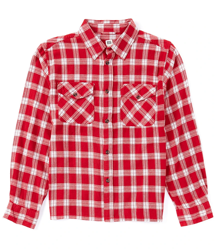 BDG Urban Outfitters Long Sleeve Checked Woven Shirt