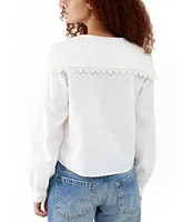 BDG Urban Outfitters Long Sleeve Collar Blouse