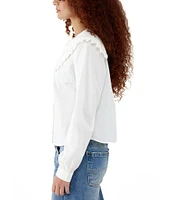 BDG Urban Outfitters Long Sleeve Collar Blouse