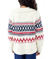 BDG Urban Outfitters Long Sleeve Fairisle Cardigan