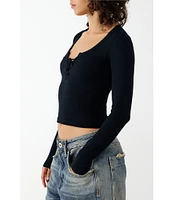 BDG Urban Outfitters Long Sleeve Knockout Top