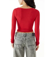 BDG Urban Outfitters Long Sleeve Knockout Top