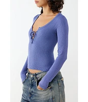 BDG Urban Outfitters Long Sleeve Knockout Top