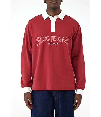 BDG Urban Outfitters Long Sleeve Logo Rugby T-Shirt