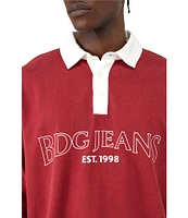 BDG Urban Outfitters Long Sleeve Logo Rugby T-Shirt