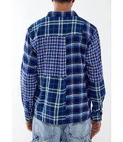 BDG Urban Outfitters Long Sleeve Mixed Check Woven Shirt