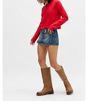 BDG Urban Outfitters Missy Low Rise Denim Micro Mini Skort