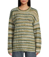 BDG Urban Outfitters Patterned Textured Wool-Blend Slouch Sweater