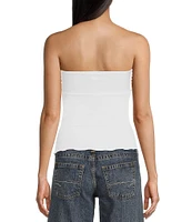 BDG Urban Outfitters Rem Knit Bandeau Asymmetrical Top