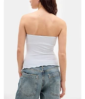 BDG Urban Outfitters Rem Knit Bandeau Asymmetrical Top