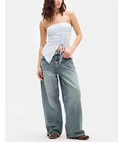 BDG Urban Outfitters Rem Knit Bandeau Asymmetrical Top