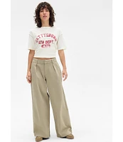 BDG Urban Outfitters Rey Mid Rise Wide Leg Chino Pants