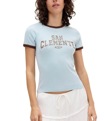 BDG Urban Outfitters San Clemente Ringer Graphic T-Shirt