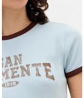 BDG Urban Outfitters San Clemente Ringer Graphic T-Shirt