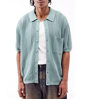 BDG Urban Outfitters Short Sleeve Knit Texture Shirt