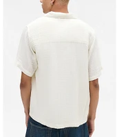 BDG Urban Outfitters Short Sleeve Woven Crinkled Shirt