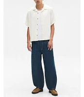 BDG Urban Outfitters Short Sleeve Woven Crinkled Shirt