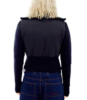 BDG Urban Outfitters Shrunken Cropped Zip-Up Jacket