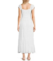 BDG Urban Outfitters Sienna Cap Sleeve Long Dress