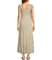 BDG Urban Outfitters Sienna Short Sleeve Long Dress