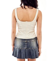 BDG Urban Outfitters Sleeveless Linen-Blend Camisole Top