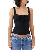 BDG Urban Outfitters Sleeveless Linen-Blend Camisole Top