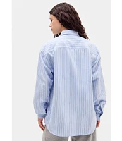 BDG Urban Outfitters Striped Long Sleeve Poplin Shirt