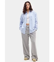 BDG Urban Outfitters Striped Long Sleeve Poplin Shirt