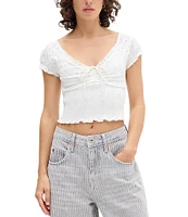 BDG Urban Outfitters Sydney Cap Sleeve Knit Top