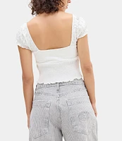 BDG Urban Outfitters Sydney Cap Sleeve Knit Top