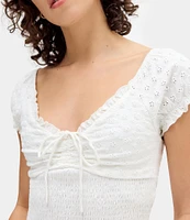 BDG Urban Outfitters Sydney Cap Sleeve Knit Top