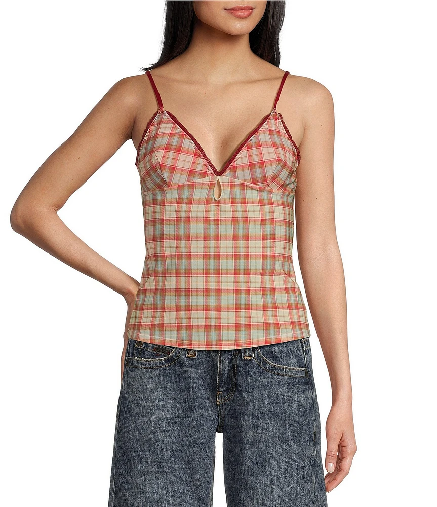 BDG Urban Outfitters Taime Check Print Camisole