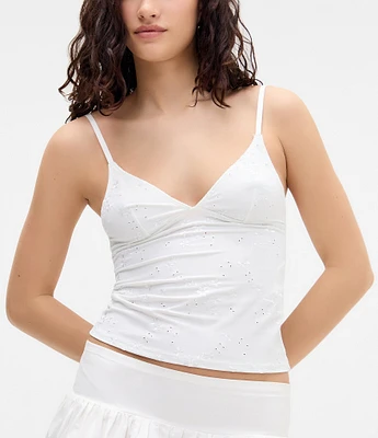 BDG Urban Outfitters Je Taime Embroidered Tank Top