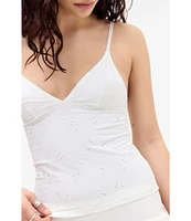 BDG Urban Outfitters Je Taime Embroidered Tank Top