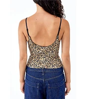 BDG Urban Outfitters Je Taime Leopard Print Camisole