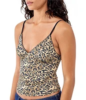 BDG Urban Outfitters Je Taime Leopard Print Camisole