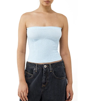 BDG Urban Outfitters Tapestry Knit Bandeau Top