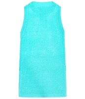 Beach Lingo Big Girls 7-16 Sleeveless Knit Crocheted Swim Coverup