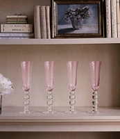 Beatriz Ball French Swirl Flute Glass, Set of 4