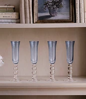 Beatriz Ball French Swirl Flute Glass, Set of 4