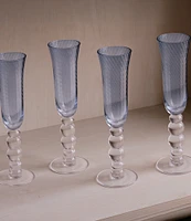 Beatriz Ball French Swirl Flute Glass, Set of 4