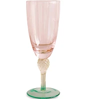 Beatriz Ball Glass Aquarelle Flute Glasses, Set of 4