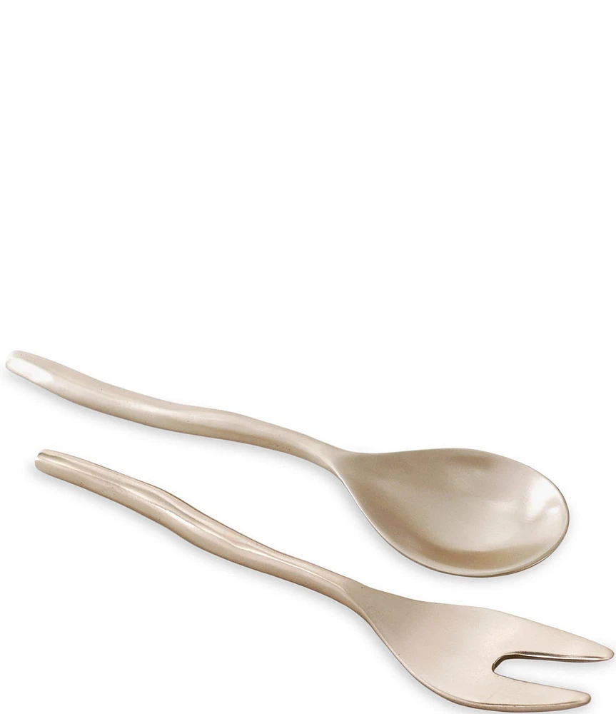 Beatriz Ball Sierra Modern Maia Salad Servers (Gold)